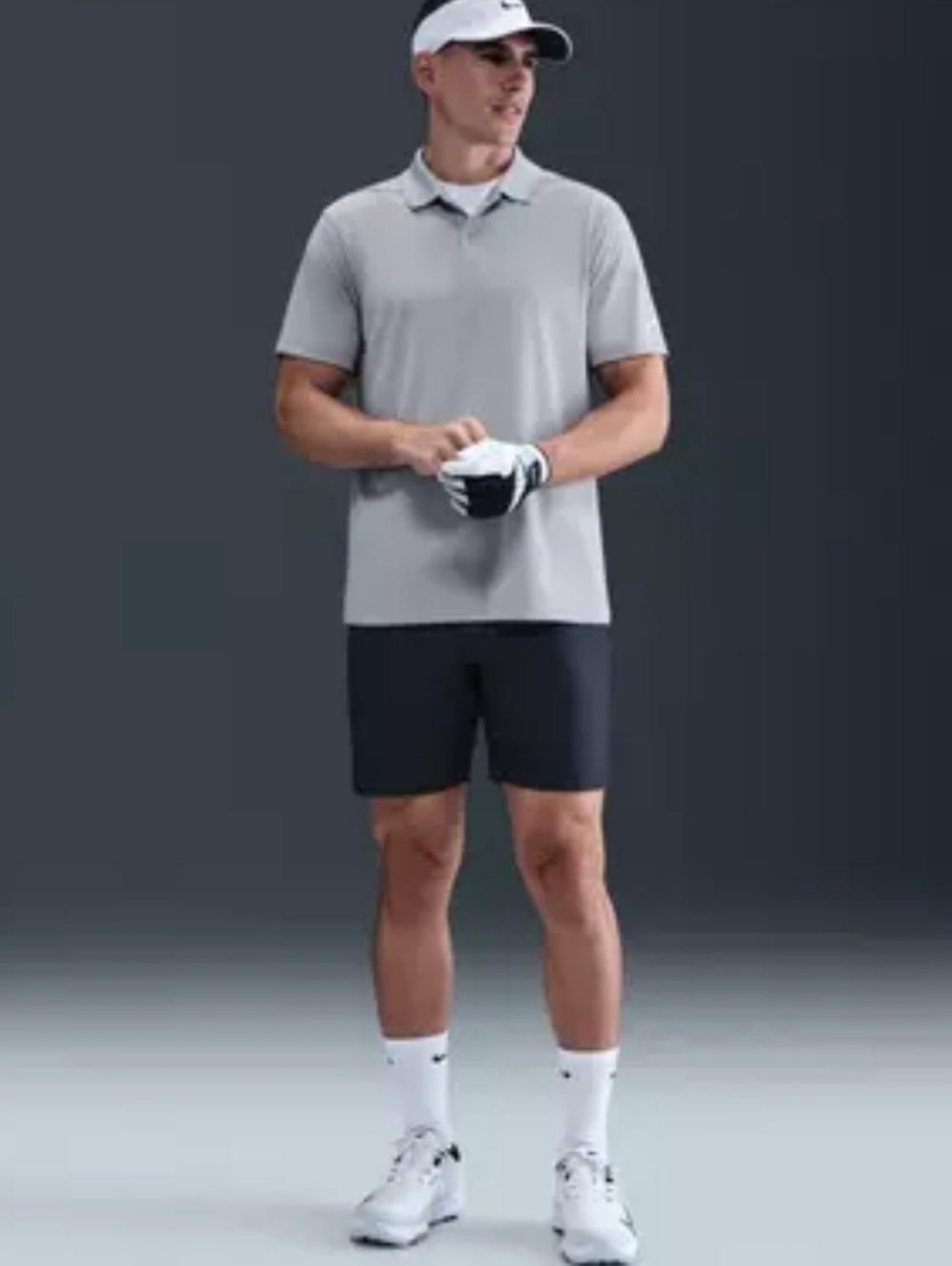 Nike Men's Dri-FIT Victory Solid Light Grey Golf Polo Size XXL